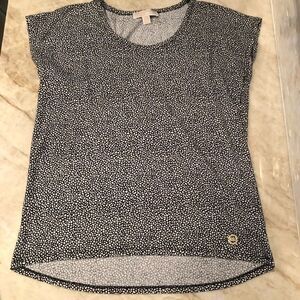 MICHAEL Michael Kors Top Short Sleeve Black/White